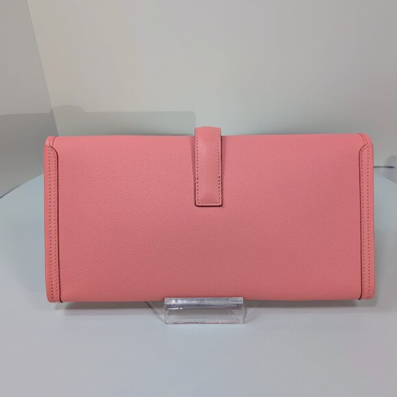 Hermès Rose Confetti Epsom Leather Jige Élan 29 Clutch - Picture 6 of 13